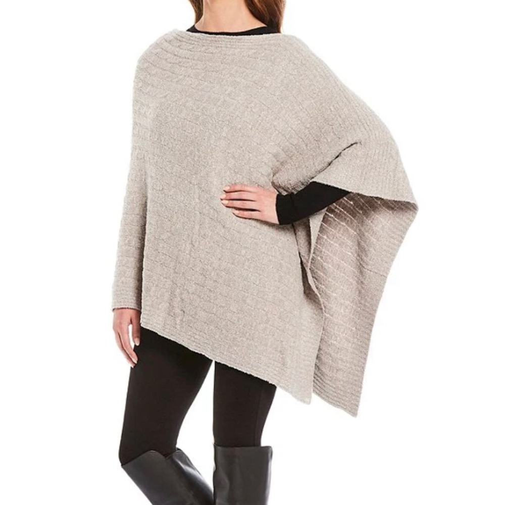 Barefoot Dreams Cozy Chic Cable poncho